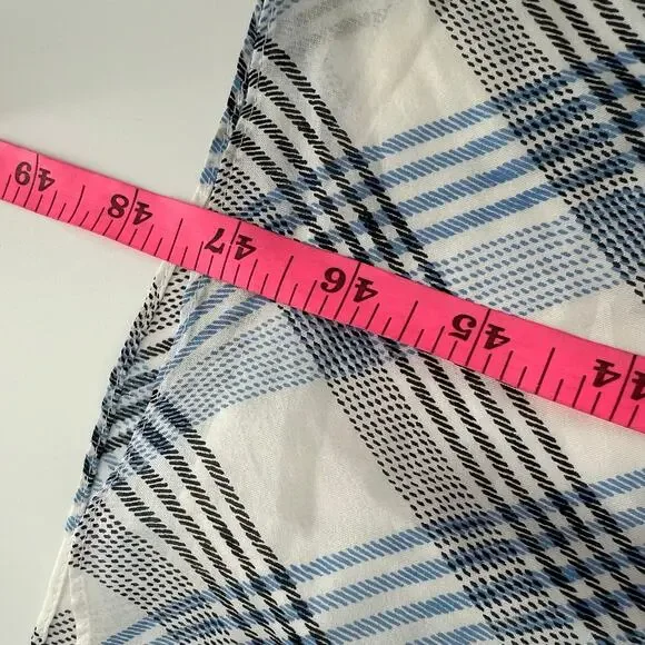 NWT Joie Abiah silk Dress porcelain plaid dress sz XL - Picture 7 of 10